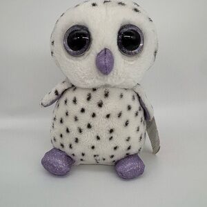 Russ Plush Owl Toy - White and Purple